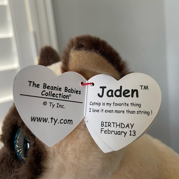 Ty Beanie Babies Siamese Cat Jaden Plush 6” - Picture 2 of 8